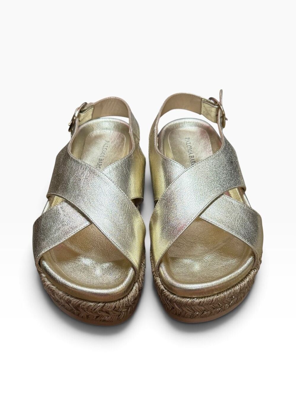 Paloma Barcelo FRANCIA SANDAL in CHAMPAGNE NWB Size 35/ US 5